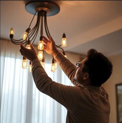 LED light installation